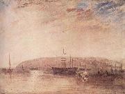 Joseph Mallord William Turner Schiffsverkehr vor der Landspitze von East Cowes Spain oil painting artist